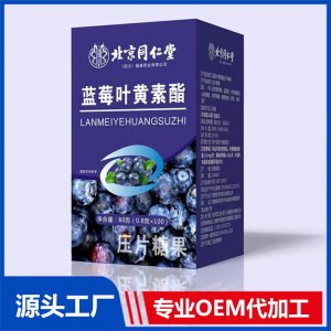 藍莓葉黃素酯壓片糖果 OEM/ODM貼牌代加工批發(fā)定制源頭廠家